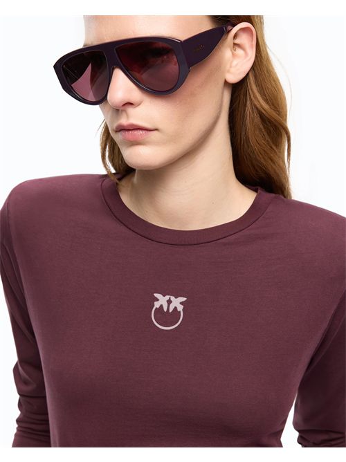 Maglia con logo Love Birds PINKO | 107292A3HP/RR7